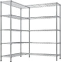 VINGLI 5 Tier Storage Shelves 1430LBS Heavy Duty Metal Shelving, Upgraded 58" W