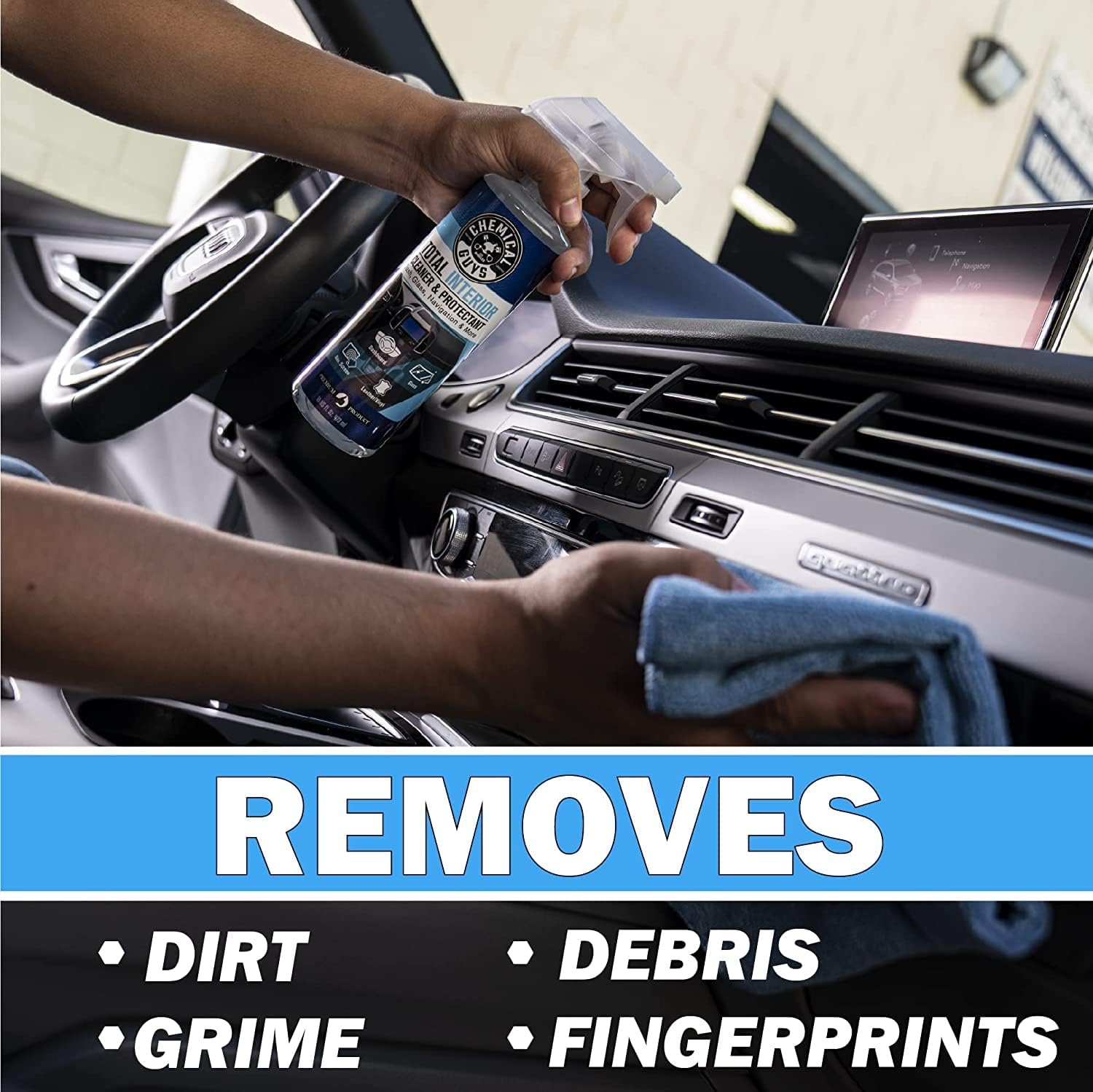 Chemical Guys Mat Renew Rubber + Vinyl Floor Mat Cleaner And Protectant Total Interior Cleaner and Protectant Bundle, Safe for Cars, Trucks, SUVs, Jeeps, Motorcycles, RVs & More, (2-16 fl oz)