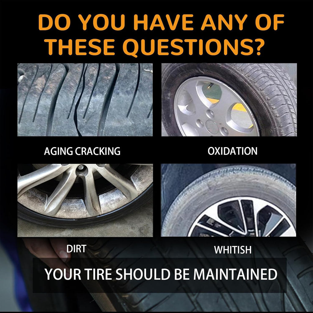 Wheel Cleaner, Cleaner Spray, Reduce Erosion, Wheel Maintenance Cleaner, Renovation, Remove Dirt, Dust, Oil Stains, Etc, on The Tire Surfaceprevents Aging and Cracking (1PCS)