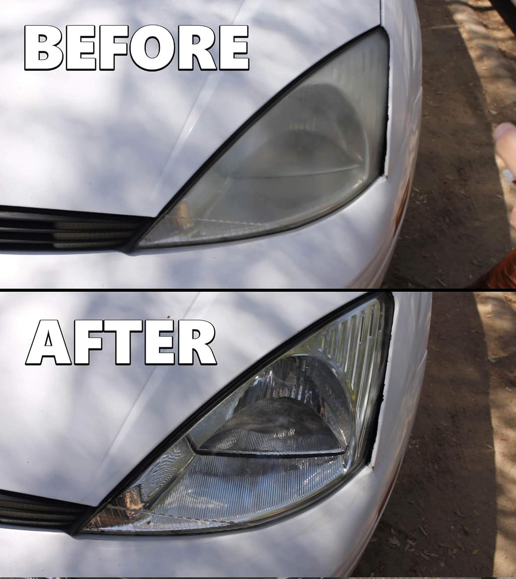 Clear Lights Tech, Headlight Restoration Kit - Headlight Cleaner 3-Wipe System, Restores Clarity, Removes Yellowing & Oxidation, Improves Nighttime Driving Safety, Long Lasting UV Protection.