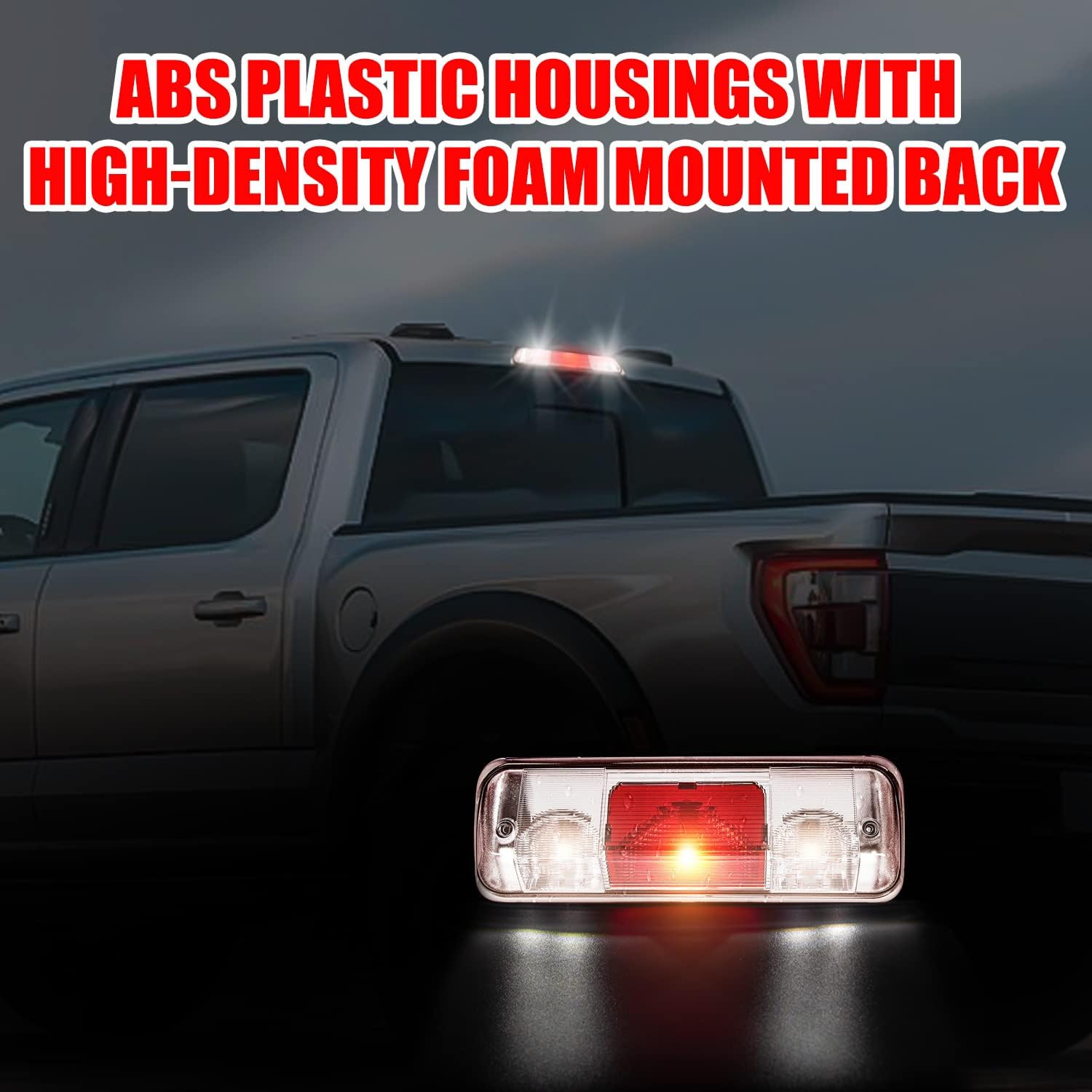 923-237 F150 Third 3rd Brake Light Compatible with 2004-2008 Ford F-150, 2007-2010 Explorer Sport Trac, 2006-2008 Lincoln Mark LT Brake Lamp Center High Mount Stop Trunk Cargo Rear Light