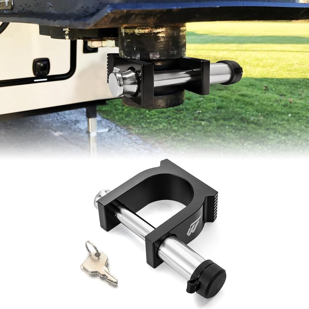 WeiSen 5th Wheel Trailer Lock for 2 Inch King Pin Lock with Keys & Warning Tag