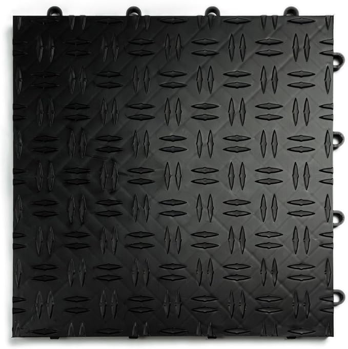 Big Floors GarageTrac Diamond, Interlocking Non-Slip Garage Flooring Tile by BigFloors