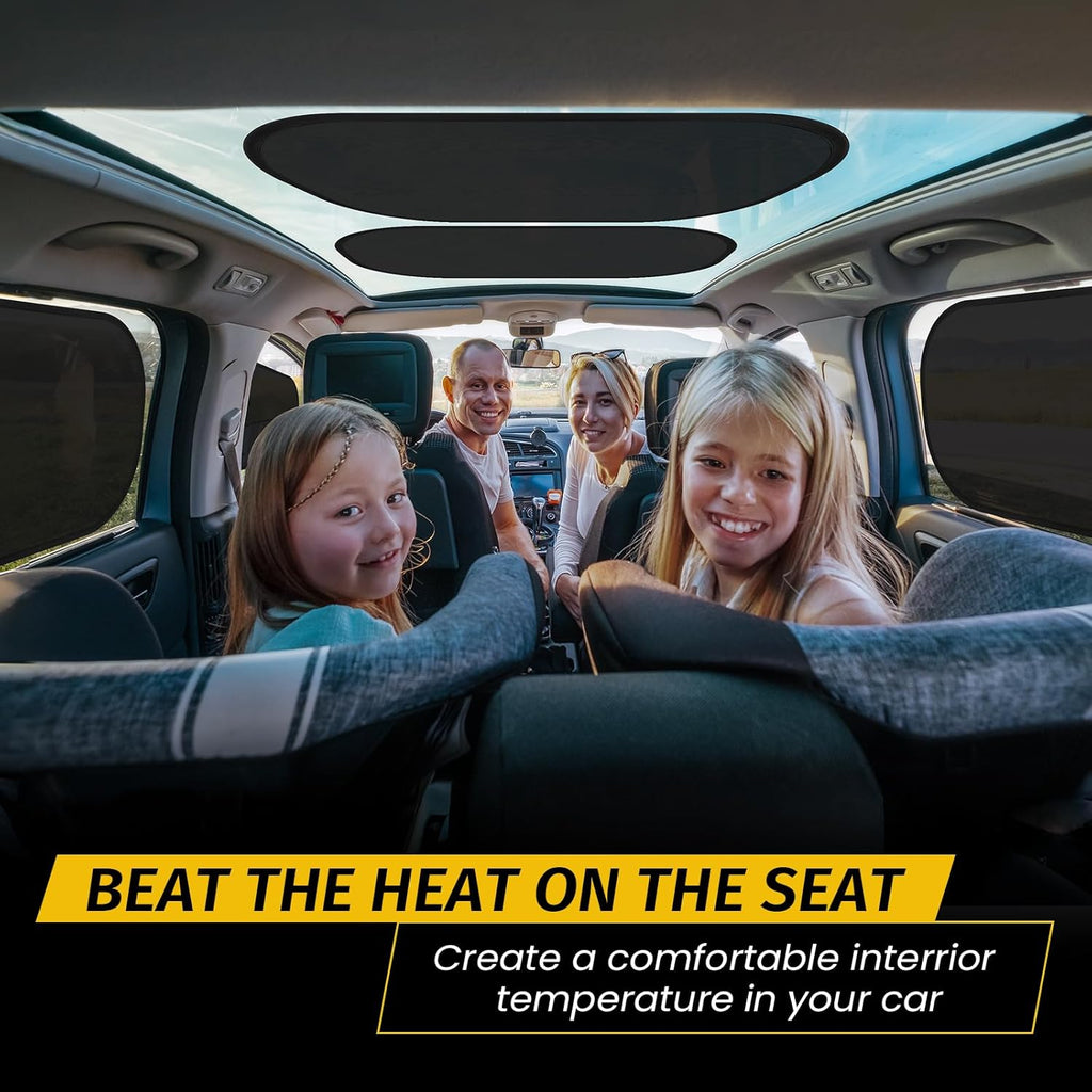 4 Pack Car Window Shade - 20″ × 12″ Car Side Window Covers for Baby, Cars Window Sun Shade, Glare Shield and UV Rays Protection for Your Child, Mesh Window Shades for Baby