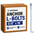 sandbaggy 5/8" x 16" threaded concrete anchor l-bolts, main product view