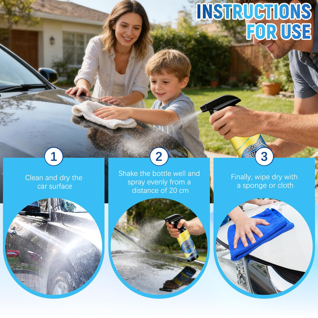2Pcs Nano Quick Coat Restore Coating Spray,2026 New Advanced Automobile Quick-Acting Coating Agent,Quick Effect Coating Agent for Car Dust Proof and Glazing Effects Long-Lasting Car Showroom Gloss