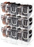acrylic belt organizer clear stackable belt storage holder, main product view