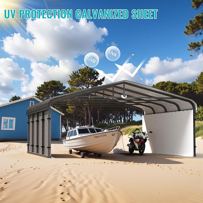 Metal Carport, Car Ports 20x20 Heavy Duty Metal - Image 8