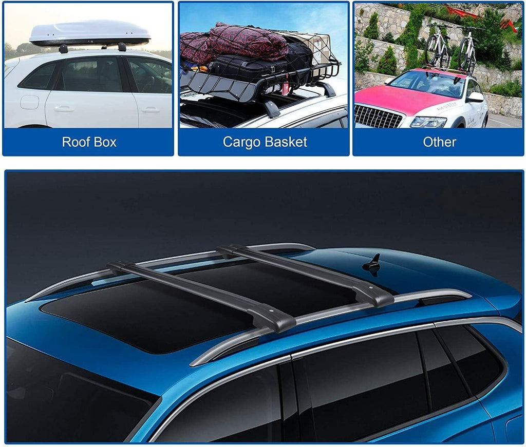 2Pcs Roof Bars Compatible with Buick Enclave 2025 2026 Aluminum Alloy Side Bars Cross Rails Roof Rack Luggage Carrier(SYB)
