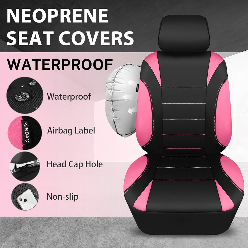 car pass waterproof car seat covers full sets, close-up detail