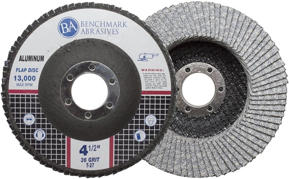 benchmark abrasives 4.5" x 7/8" premium stearate coated, main product view