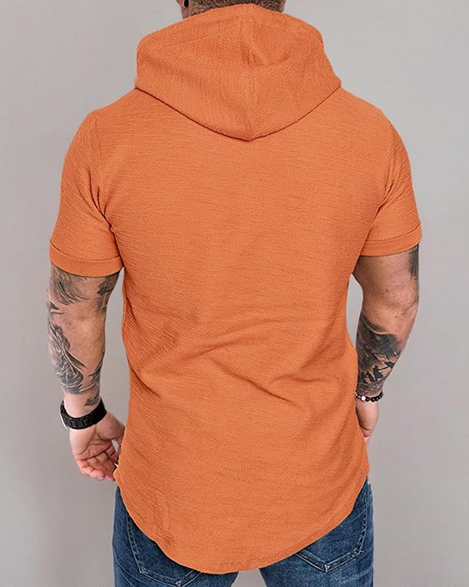 Lexiart Mens Fashion Athletic Hoodies Sport Sweatshirt Solid Color Fleece - Image 5