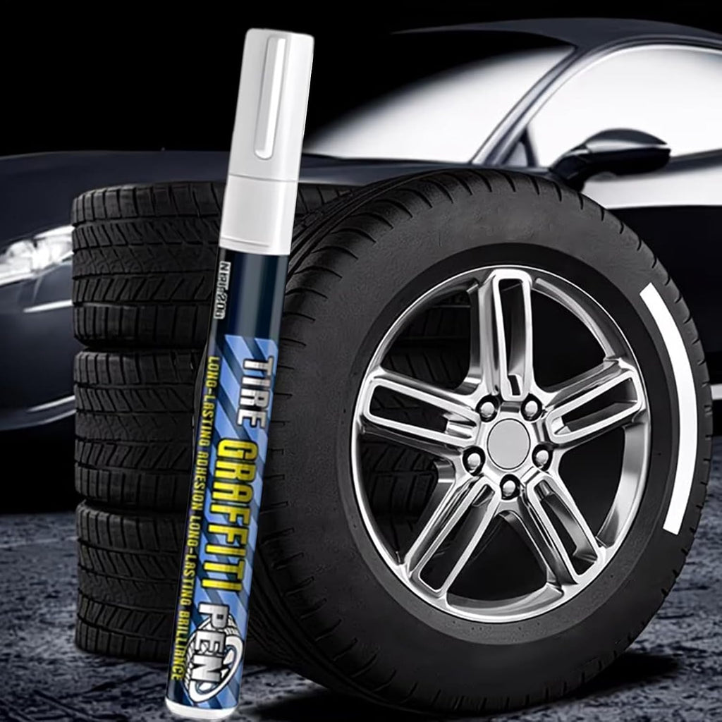Tire Marker, Weather-Resistant Paint Pen, 14.2x1.4cm, Quick-Drying Car Wheel Decoration Supplies, Vehicle Tire Ink Marker, Easy Application, For Drivers Trucks RVs Motorcycles
