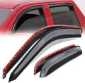 Auto Dynasty Set of 4 Carbon Fiber Pattern Window Visors Compatible by AutoDynasty