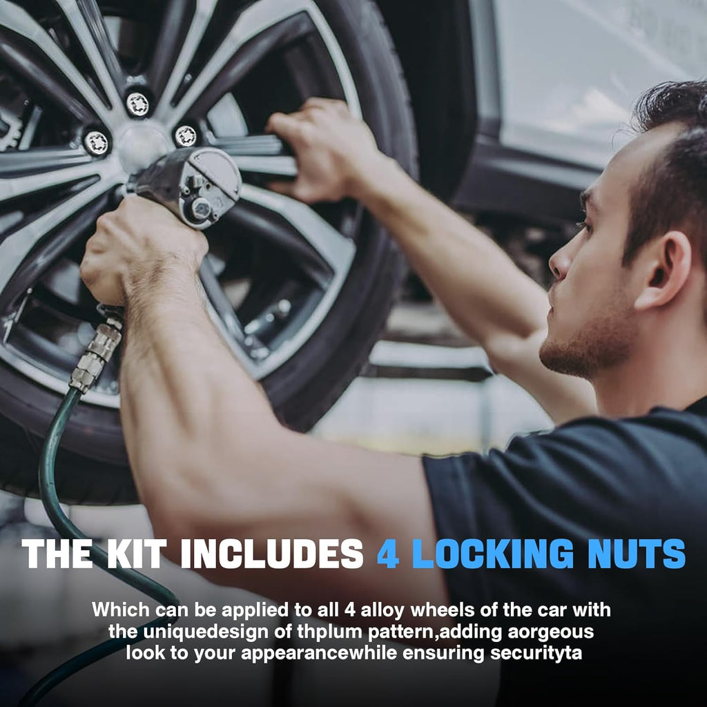 Wheel Lock Lug Nut Set M12 x 1.25 Anti Theft Fit Nissan Altima 350Z Frontier Pathfinder Murano Rogue Versa Subaru Crosstrek Forester Impreza Legacy Outback Infiniti Suzuki &More Replace 24154