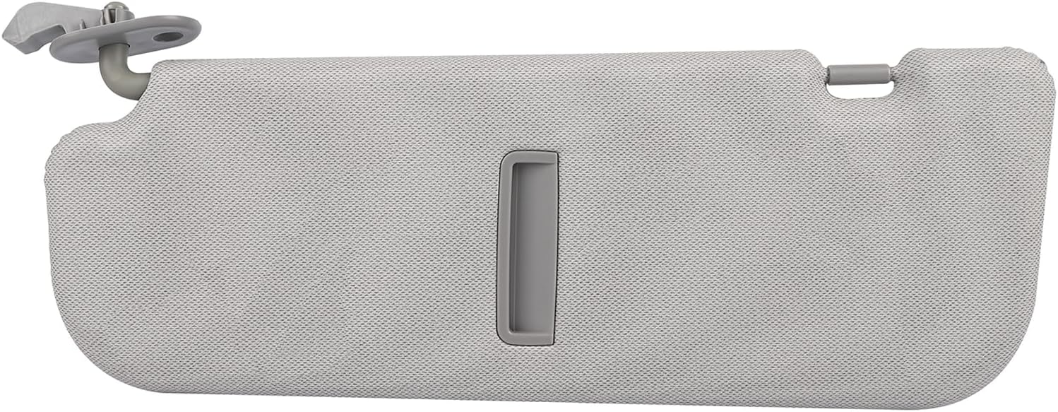 Right Passenger Side Sun Visor Compatible with 2011-2016 Hyundai Elantra (Not for GT Models) Sunvisor Replacement with Clip & Screws, Replaces# 85210-3X040-TX (Color Gray)