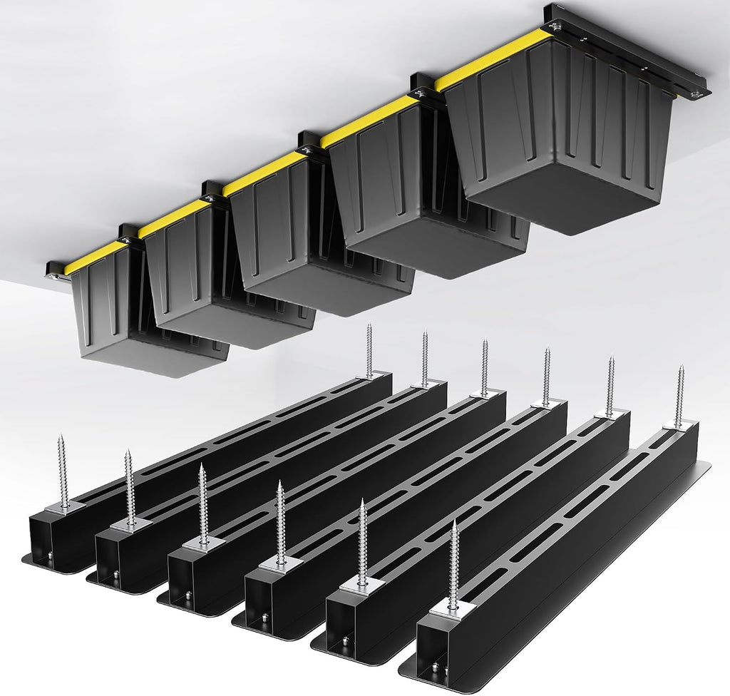 EVERHANGER Ceiling Storage Rack, Heavy Duty Overhead Garage Storage Rack