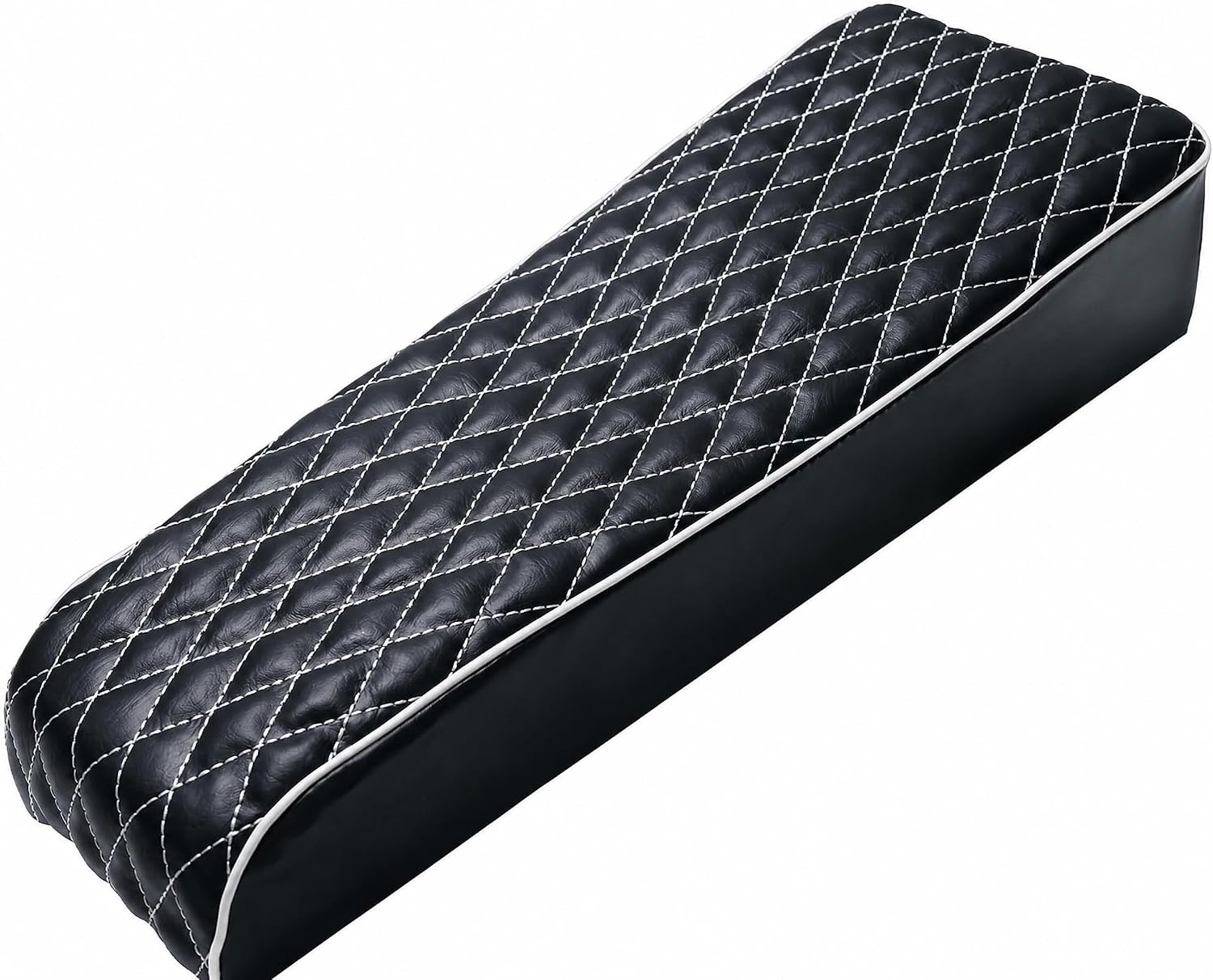 JMCHstore White Diamond Stitch Seat Cover for Coleman ct200u Mini Bike 196cc Baja DB30, Hisun ct200u 196cc 200cc Trail Bike Cushion Replacement Parts