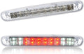 Third 3rd Brake Light, LED High Mount Stop Light for 2007-2013 Chevy Silverado/GMC Sierra 1500 2500HD 3500HD, Rear Center Cab Roof Tail Cargo Lamp (Chrome)