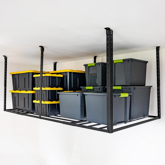 StoreYourBoard 4 x 8 Overhead Garage Storage Rack, Ceiling Shelf Overhead