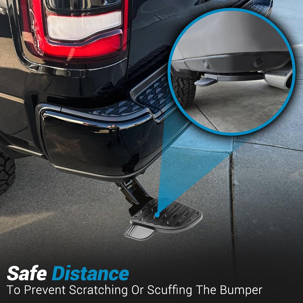 Rear Bed Step,Retractable Bed Step Bumper Step for 2019-2024 Dodge Ram 2500 3500 Truck Rear Tailgate Bedsteps Replaces 82215842AE 82215842AG 82215842AH 82215842AD 82215842AC