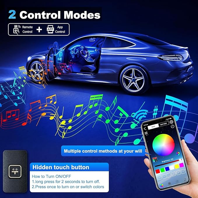 Acrylic Interior Car LED Strip Light - Image 4