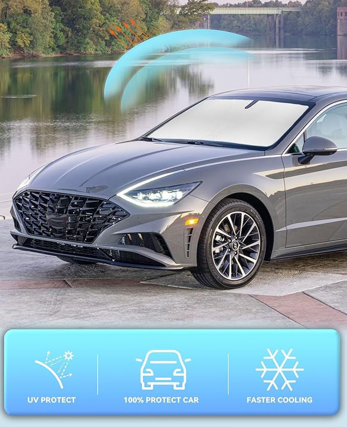 Sun Shade for Sonata Windshield Sunshades for Hyundai Sonata 2020 2021-2024 - Image 5