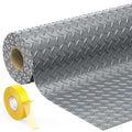 7.8 x 20 FT Garage Floor Mat, 2.8mm Thickness Diamond Plate Vinyl Garage by Geemax