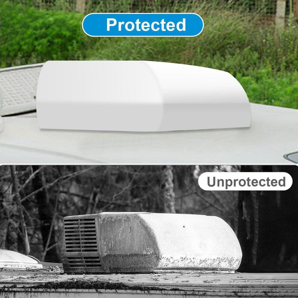 RV AC Cover for Roof for Winter Fits RecPro 9.5K, Dometic Penguin II RV Air Conditioner Winter Covers for Outside, 600D Oxford Cloth RV Camper Air Conditioner Cover Trailer AC Covers for RV Roof Unit