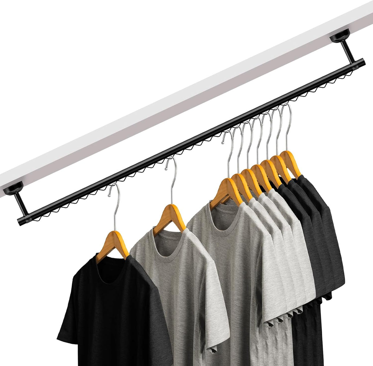 wonderjune closet rail hanging closet rod, 41" any, main product view