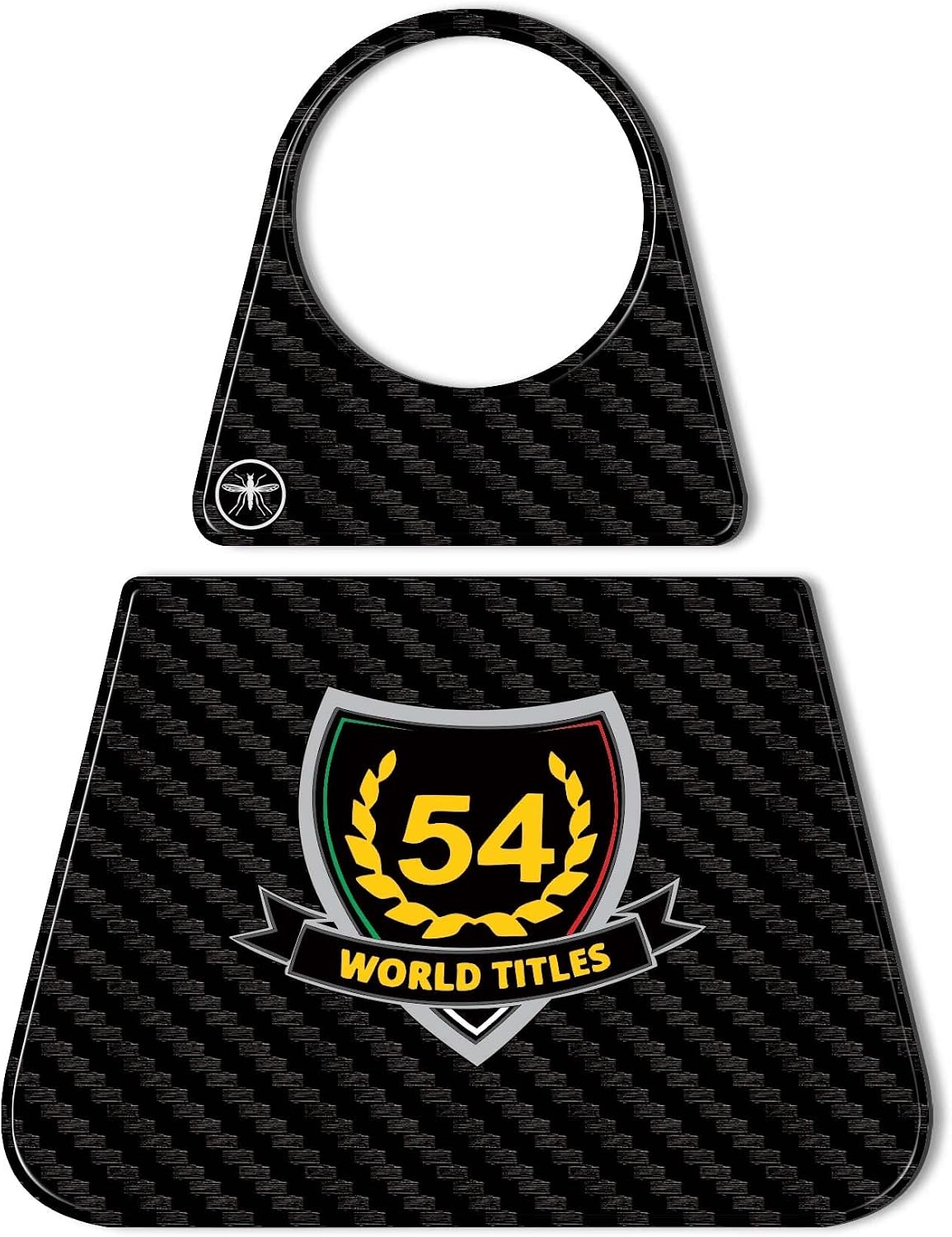 labelbike - 3D Sticker Motorbike Ignition Key Area Decoration and Protection in Resin Compatible with Aprilia RS 660 2020-2023 and Tuono 660 2020-2025 - Carbon Color