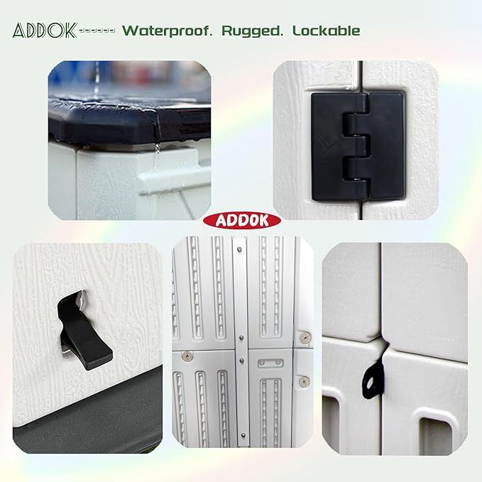 ADDOK Vertical Outdoor Storage Shed - Image 4