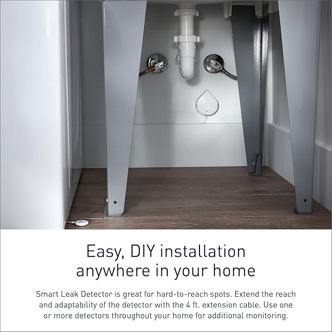 Moen White Flo Smart Water Leak Detector, Water Sensor Alarm - Image 4