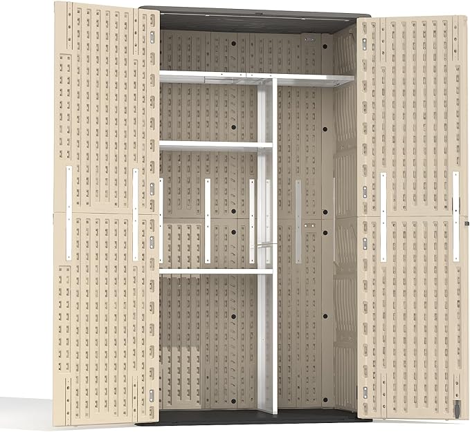 Vertical Storage Shed Shelf, Weatherproof Metal Shelf - Image 5