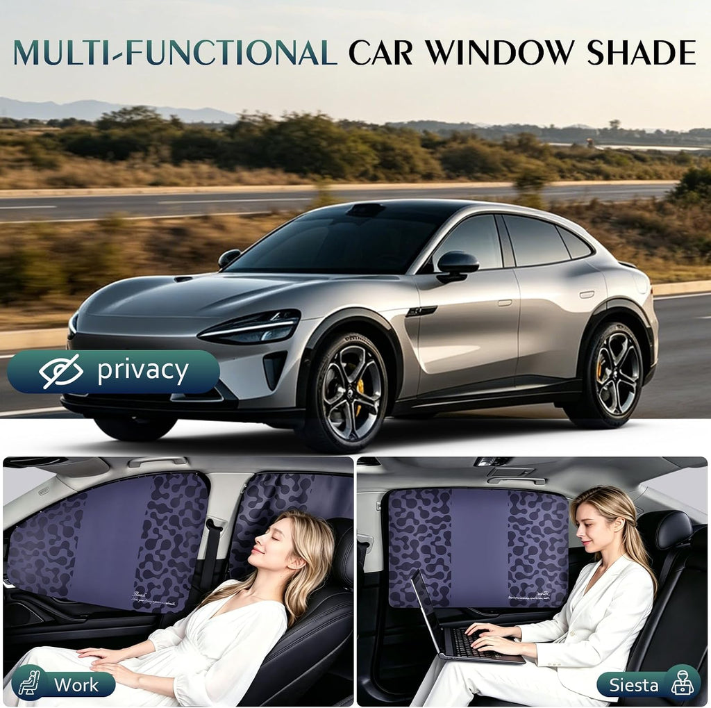 FLORICH Car Window Shades 1 Pack Car Window Shade for Baby, Embedded Track Car Sun Shade Block Light, Protect Privacy for Family, Universal Fit for Most Cars
