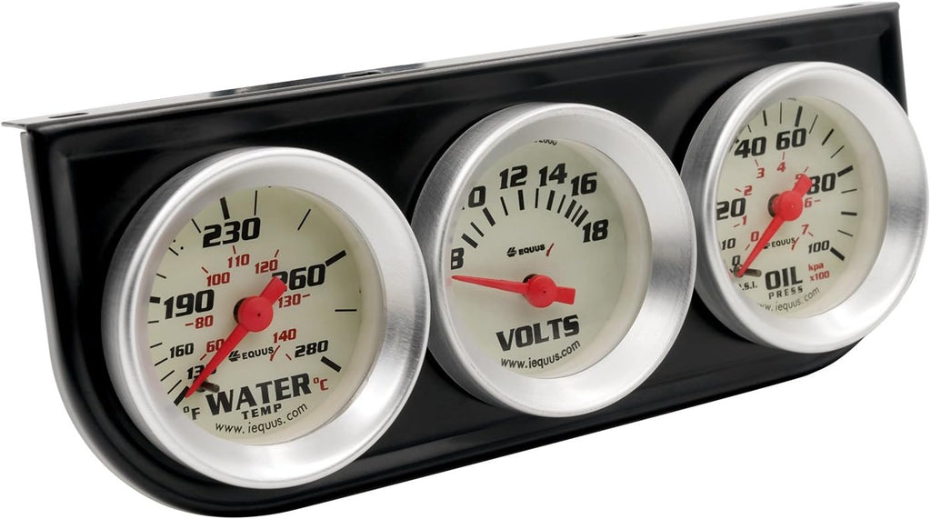 Equus 8100 1-1/2" Volt Triple Gauge Kit