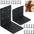 4"x4"x3-1/8 heavy duty steel corner bracket, l right, main product view