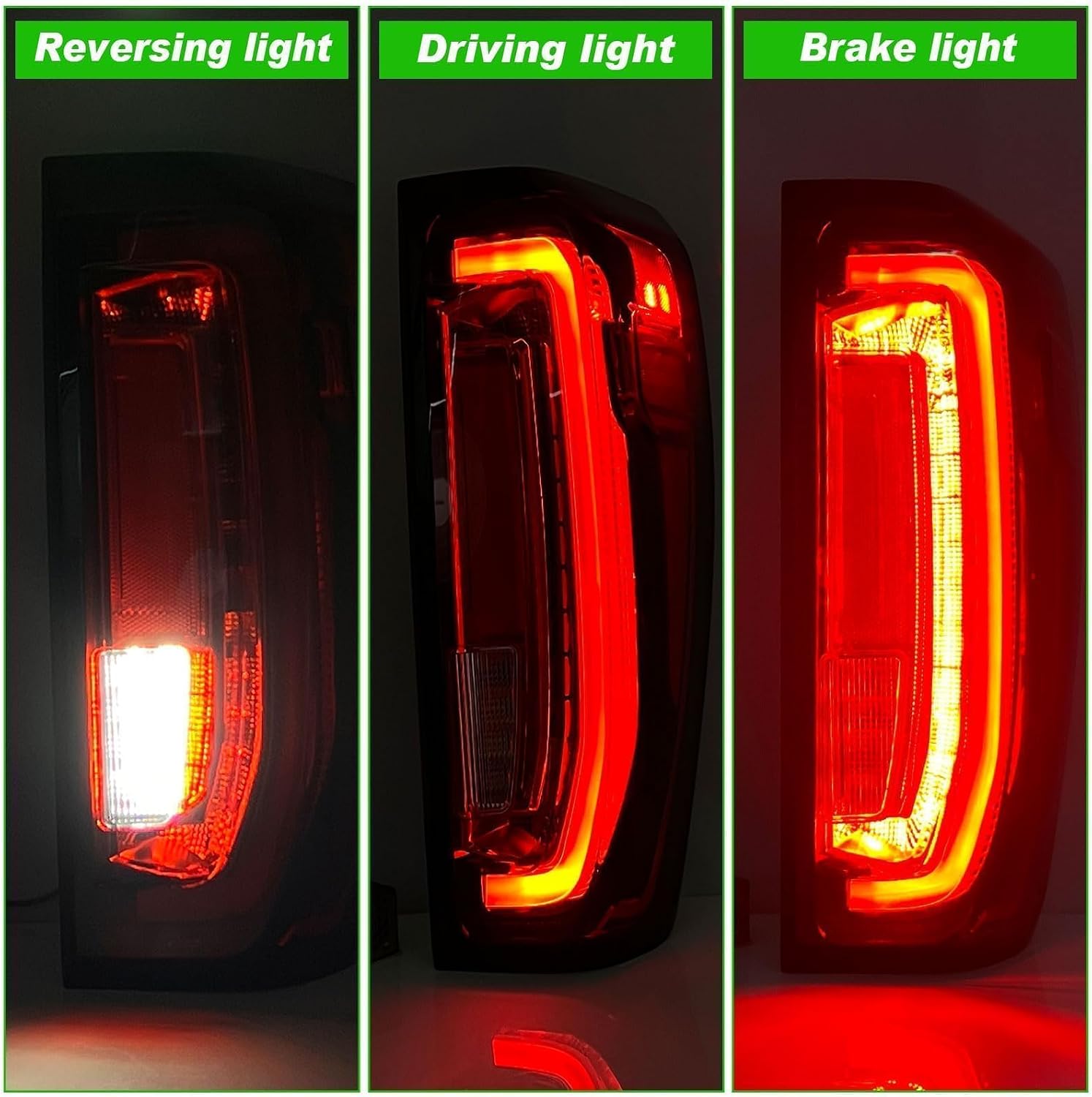 Lochnchn LED Tail Light Assembly Compatible with 2019-2025 GMC Sierra 1500/2500HD/3500HD,Right Passenger Side Taillights Rear Lamp with Brake Light Replace# 84565922 GM2801310