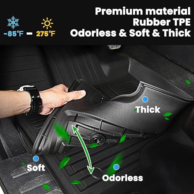 Auxko All Weather Floor Mats Cargo Mat - Image 3