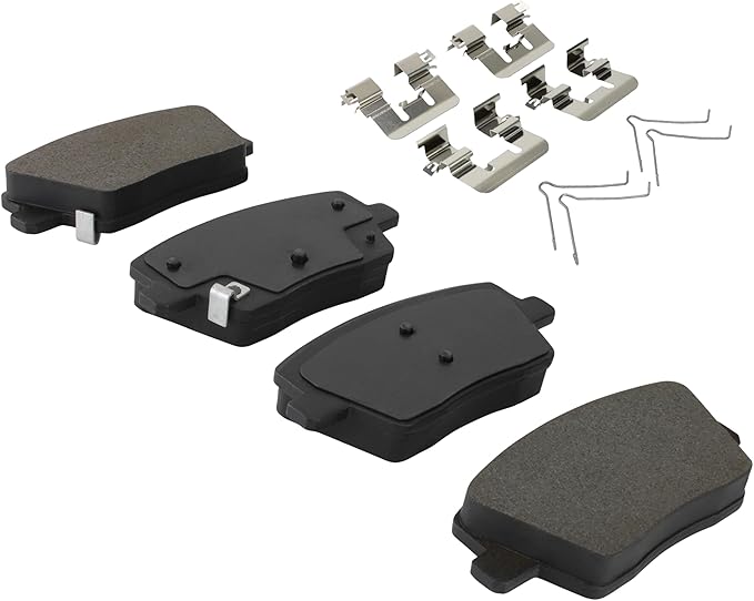Premium Semi-Metallic Rear Brake Pads Compatible