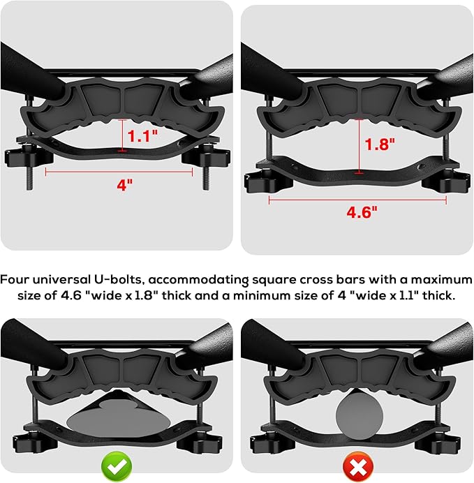 WILDROAD Car Roof Cargo Carrier Combo of Upgraded 84"x 39"x 4" Roof Rack Cargo - Image 2