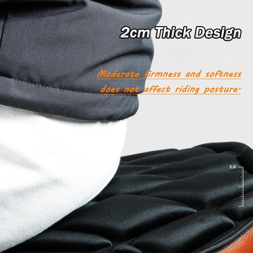 Motorcycle Seat Cushion for Honda Rebel 1100 (2021-2025), Ventilated Shock-Absorbing Seat Pad Watertight Motorcycle Seat Protector,L