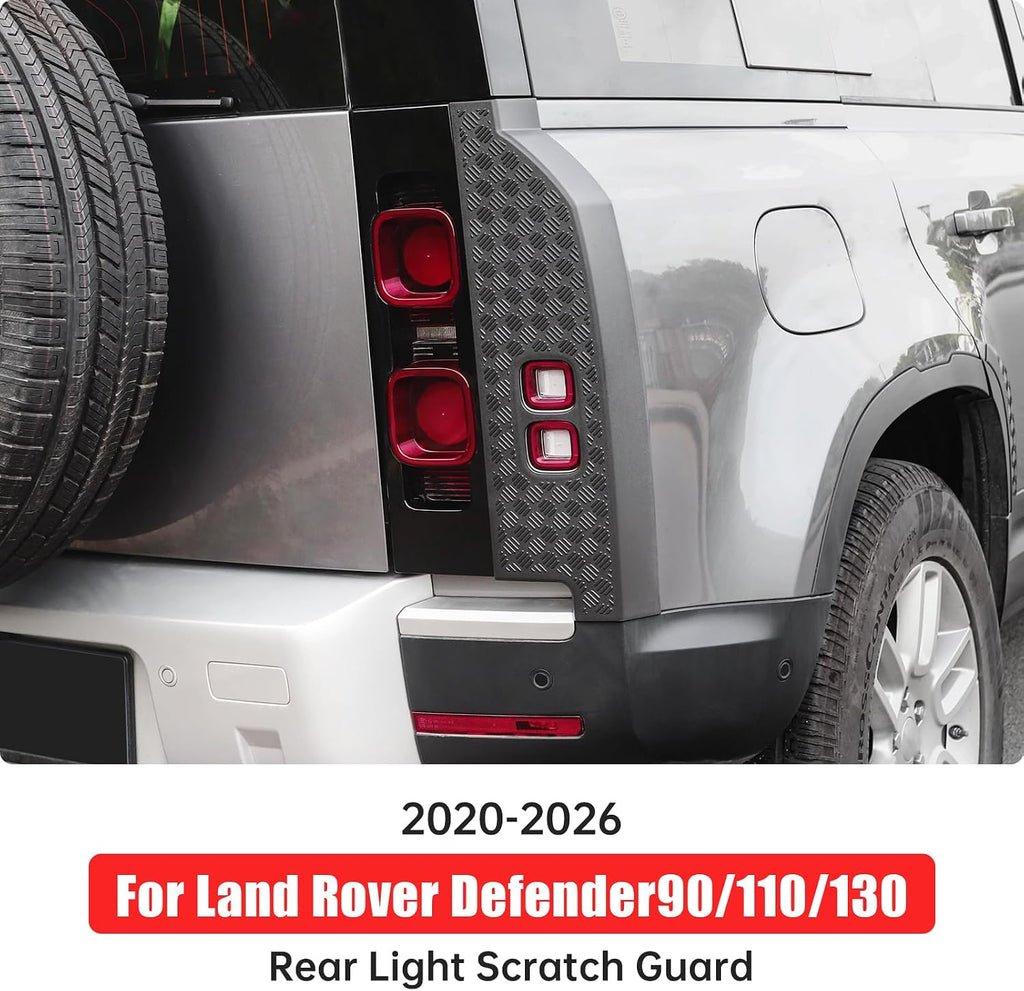 Body Scratch Guards for 2020-2025 2026 Land Rover Defender 90 110 130 Front and Rear Bumper, Mirror Covers, Tail Light Covers Scratch-Resistant Exterior Trim Accessories (Taillight Cover)