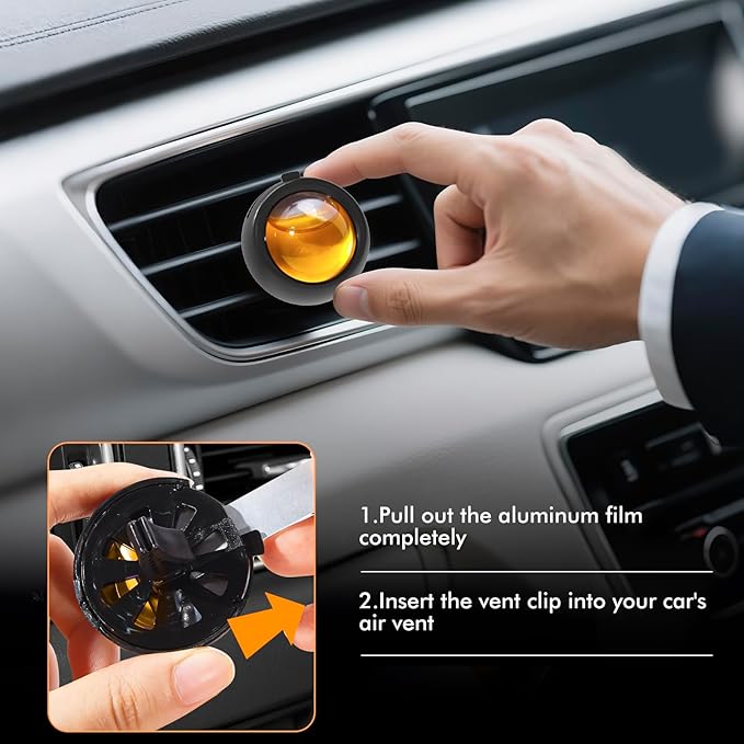Car Air Freshener Vent Clips, Hawaiian Scent, 6 Pack, Long Lasting Scent Up to - Image 3