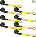 8 Pack 2" x 8ft Tow Truck Straps Lasso Wheel Lift Straps Lasso Tow Strap by Wowangce