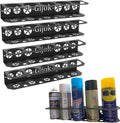 4 Pack Five Cans Wall-Mounted Steel Aerosol Spray Can Holder, Steel Wall Mount