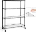 CAPHAUS NSF Adjustable Height Wire Shelving Unit w/Liner, Basement Storage