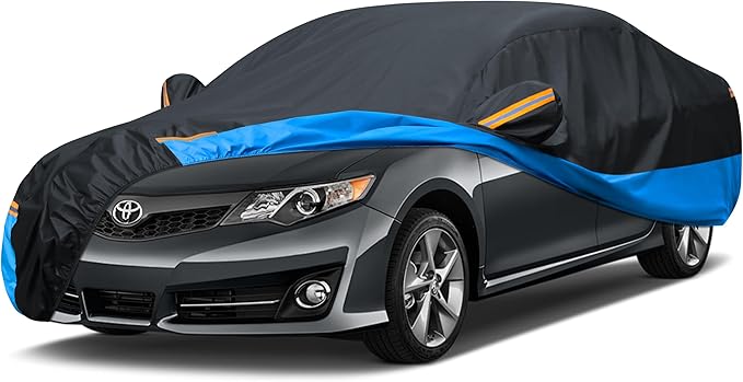 Car Cover Waterproof All Weather Outdoor Windproof Dustproof UV Protection Fit by FSGRICH