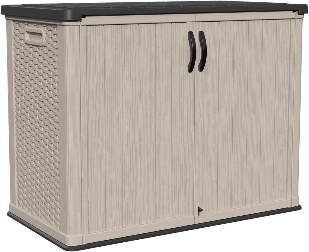 Patiowell 26 cu.ft Plastic Outdoor Storage Shed, Lockable Waterproof Resin