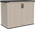 Patiowell 26 cu.ft Plastic Outdoor Storage Shed, Lockable Waterproof Resin